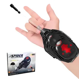 Cool Spider Launcher with One-Button Launch, Auto-Recovery Feature, Outdoor Adventure and Indoor Fun Toy for Kids 6+, Includes 2 Magnetic Bullets and 2 Suction Bullets