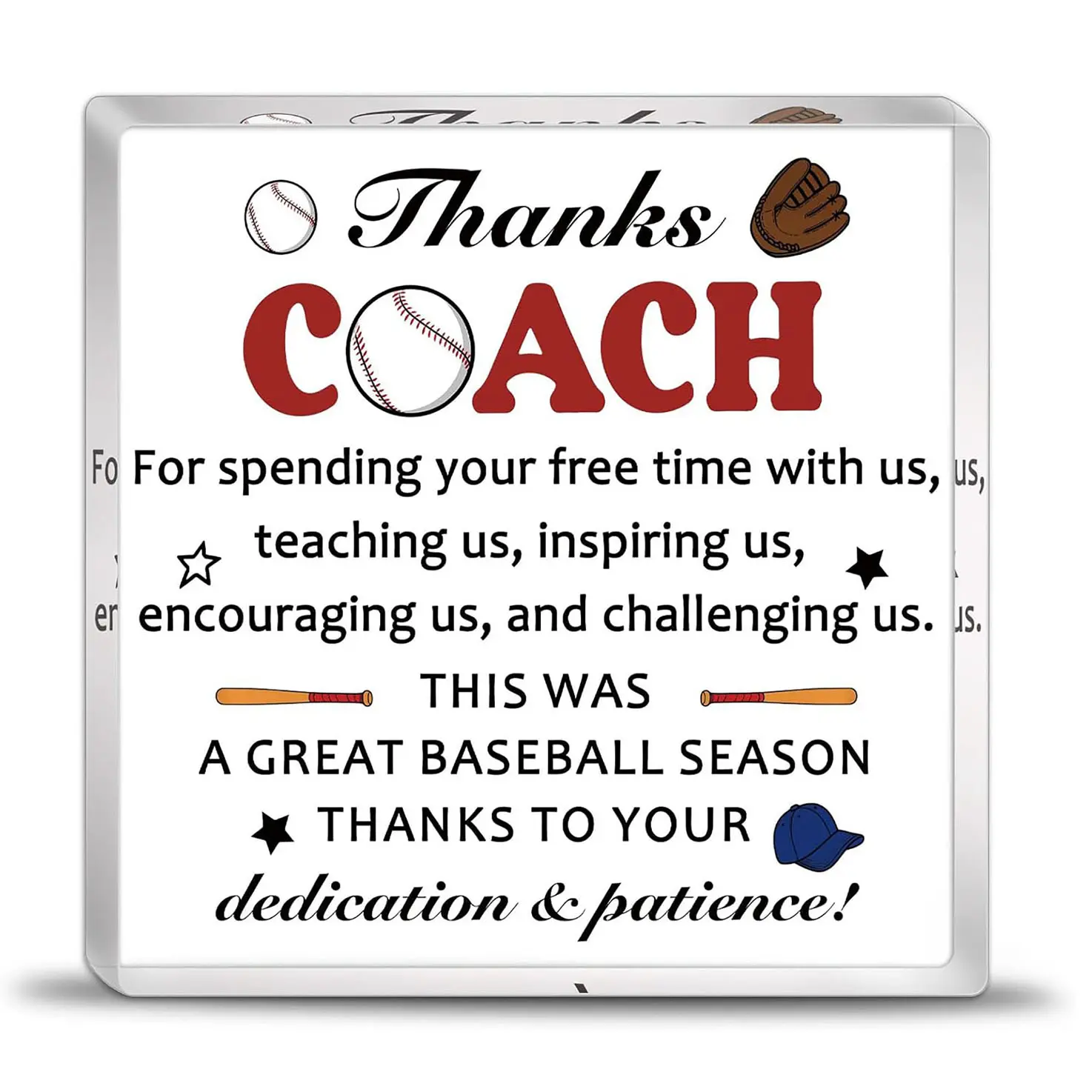 Coach Acrylic Ornaments, Baseball, Softball, Volleyball, Soccer Coach Gift for Men, Christmas, Thanksgiving Student Gifts, Acrylic Desk Plaque, Acrylic Desktop Plaque, Acrylic Plaque Decor