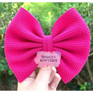 Hot pink bow/bow tie/headband/piggies/scrunchie
