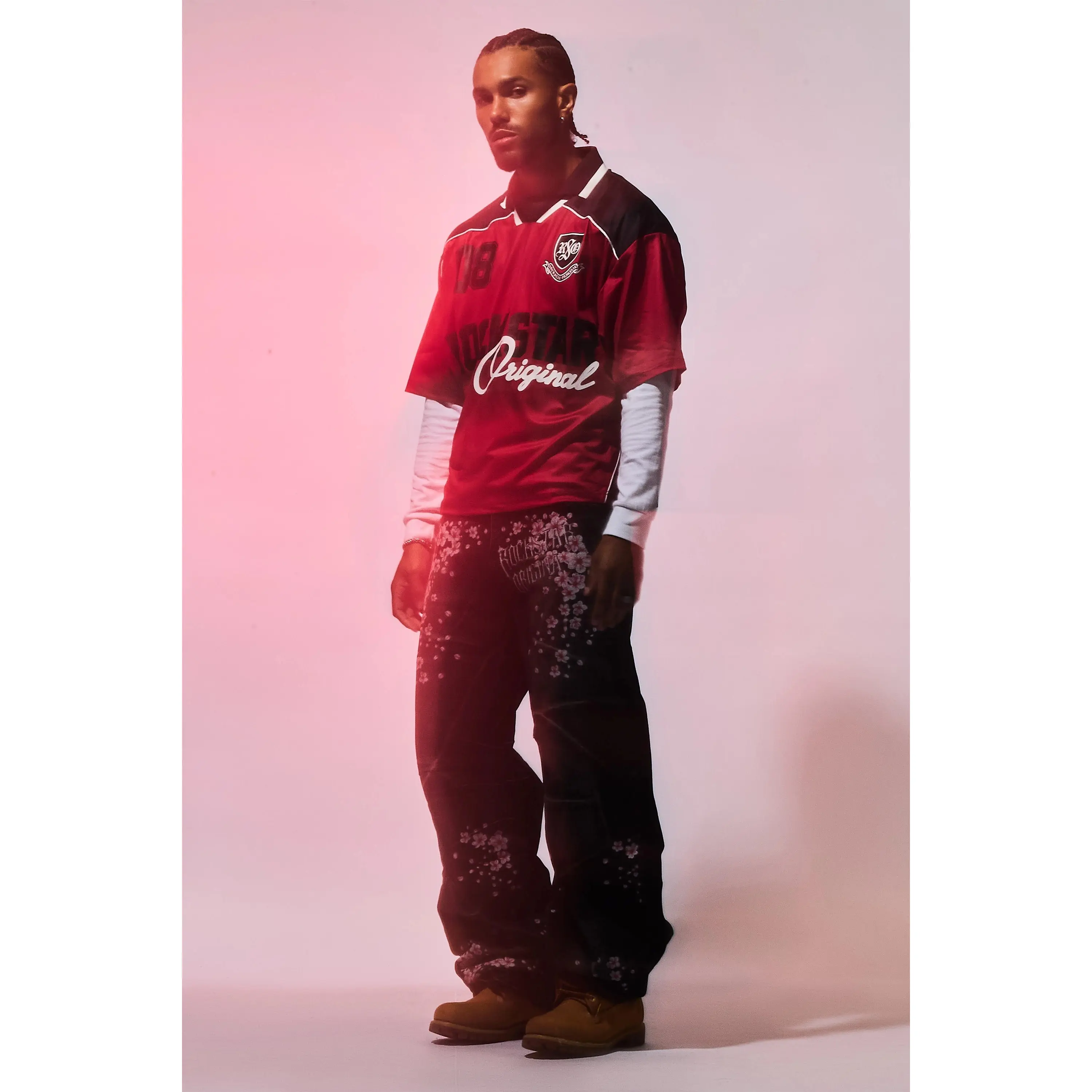 Roche Red World Soccer Inspired Graphic Jersey