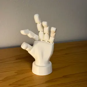 ️ Flexi Articulated Hand – Poseable Desk Statue & Home Decor