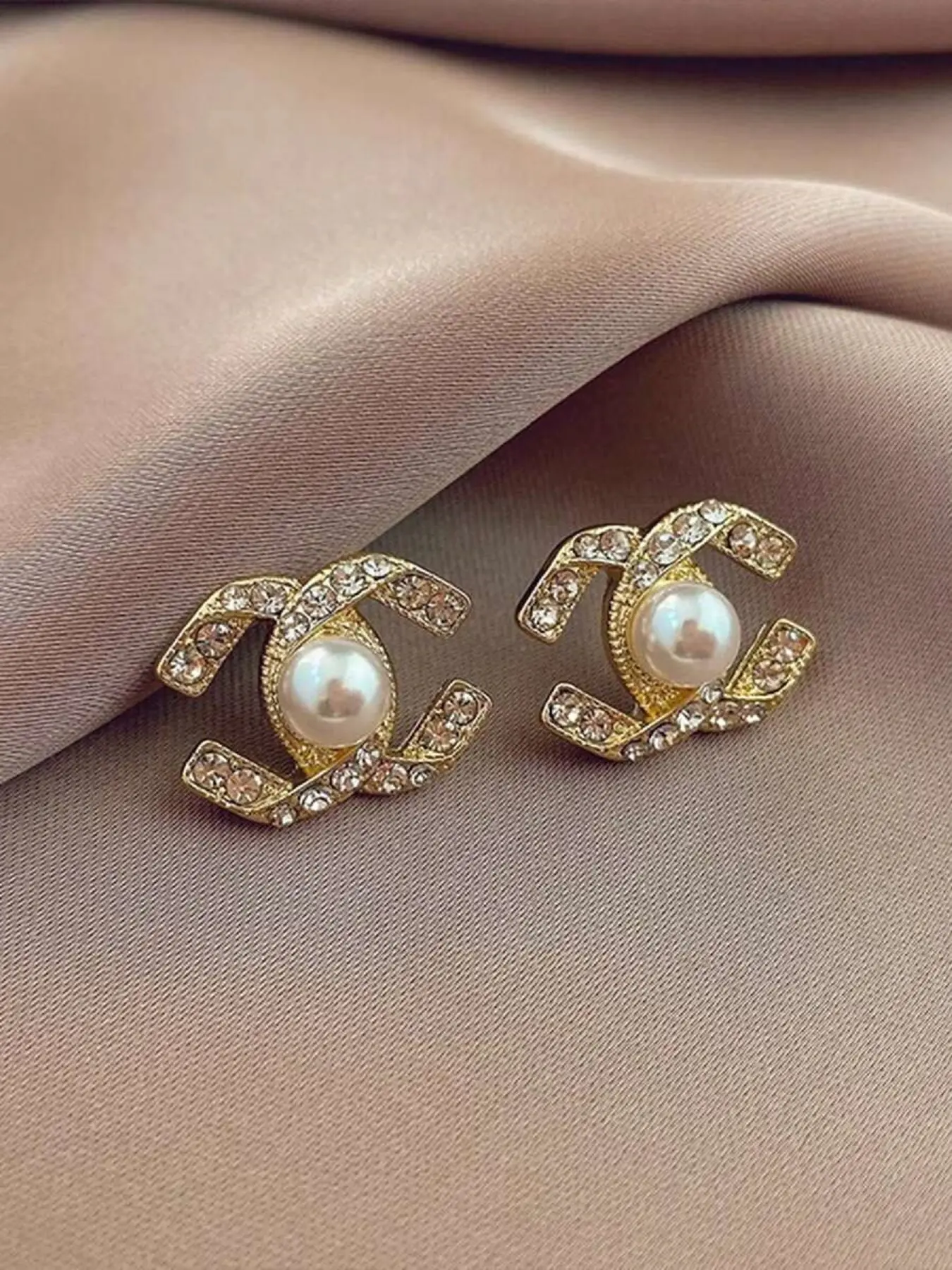 S925 silver, Fashionable Earrings, crisscross pearl spiral column earrings, studs, suitable for women's daily clothing, party, Artificial Zircon Earrings, ladies' jewelry