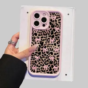Cell Phone Case for IP 11/12/13/14/15/16/17 Series, Pro & ProMax - Cute Trendy Bow Pattern, Heavy-Duty Shockproof Drop & Scratch Protection, Flexible Soft-Touch TPU Protective Cover