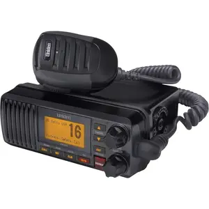 UM385BK 25 Watt Fixed Mount Marine VHF Radio, Waterproof, Noaa Weather Alert, All Usa/Intl/Canadian Marine Channels