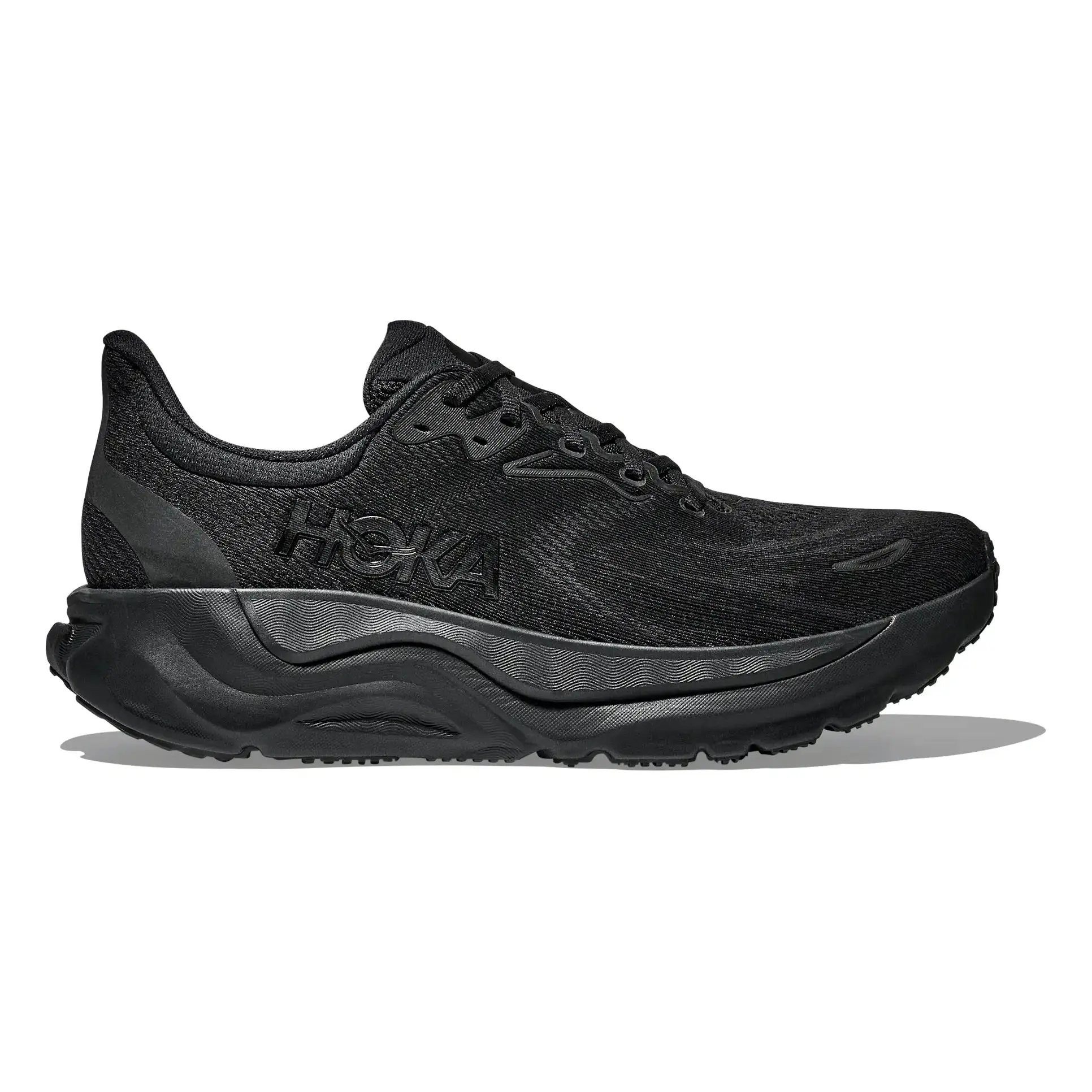 Hoka One One Arahi 8 Black Mens Running Sneaker - Authentic Original Sports Athletic Walking Hiking Trainer Comfort Cushion Round Closed Toe Shoe fashion sneaker tiktokshopspringglowup sneaker girl