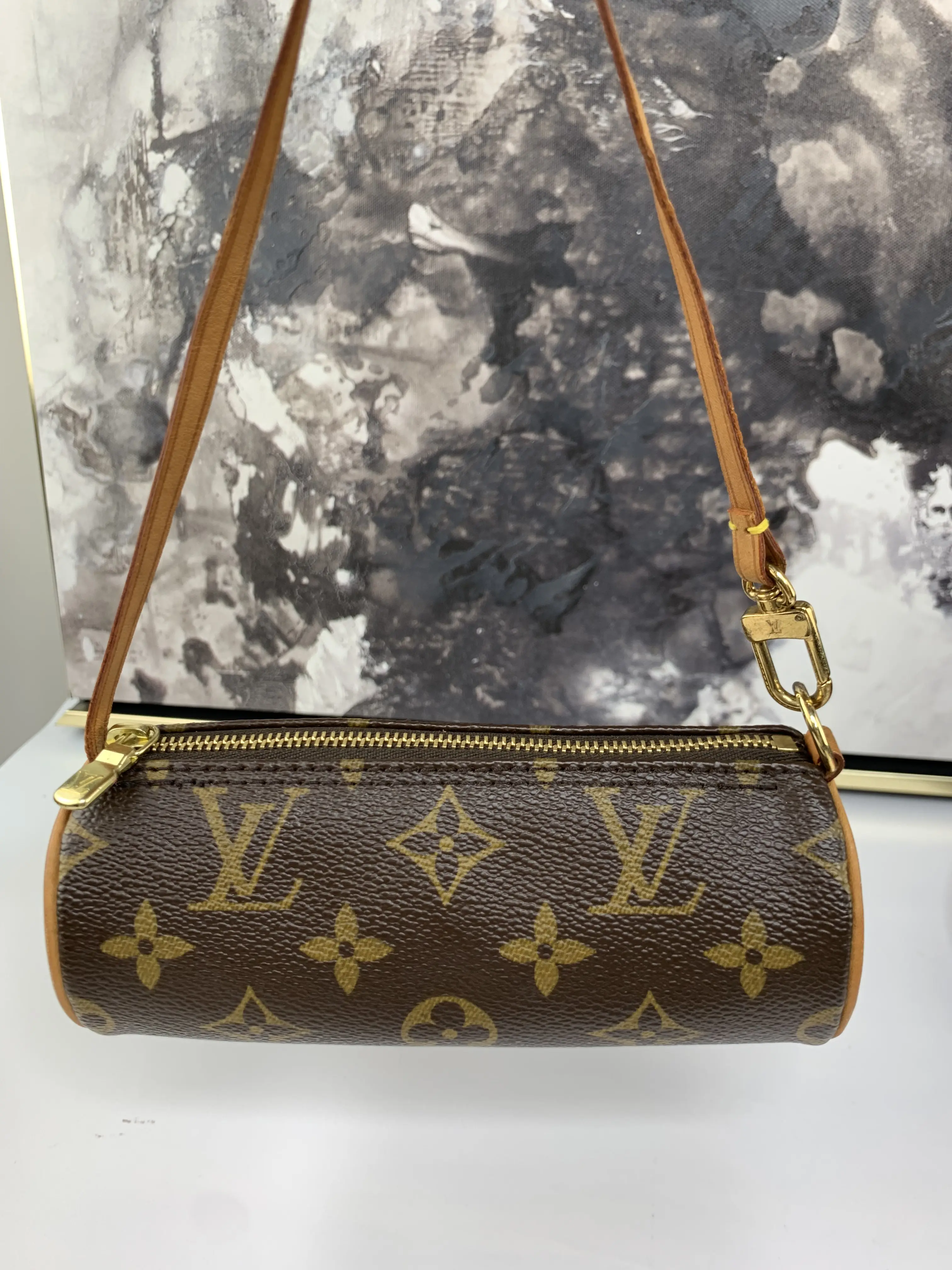 Pre-owned Louis Vuitton canvas Small Leather Goods Mini Papillon