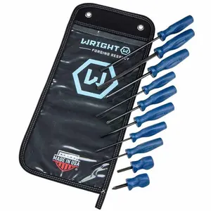 Wright Tool 9476 Phillips & Slotted Screwdriver 10 Piece Set w Pouch