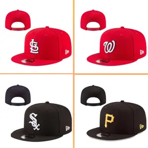 New Era MLB Snapback Hat – 9FIFTY Flat Brim Cap, LA Dodgers NY Yankees White Sox Cardinals, Unisex Hip Hop Style