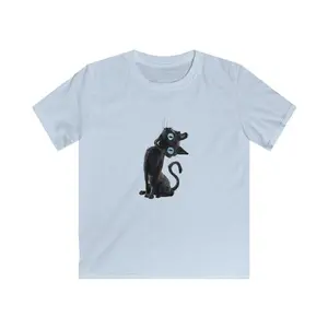 Coraline-Inspired Black Cat Baby  Tee Vintage Movie Baby Shirt for Cat Lovers Crewneck Fabric