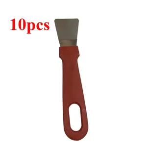 10pcs pack Blackstone Griddle Scraper Tool Metal Small Grill Scraper for Outdoor BBQ Stiff Grill Pan Cleaning Scraper Spatula