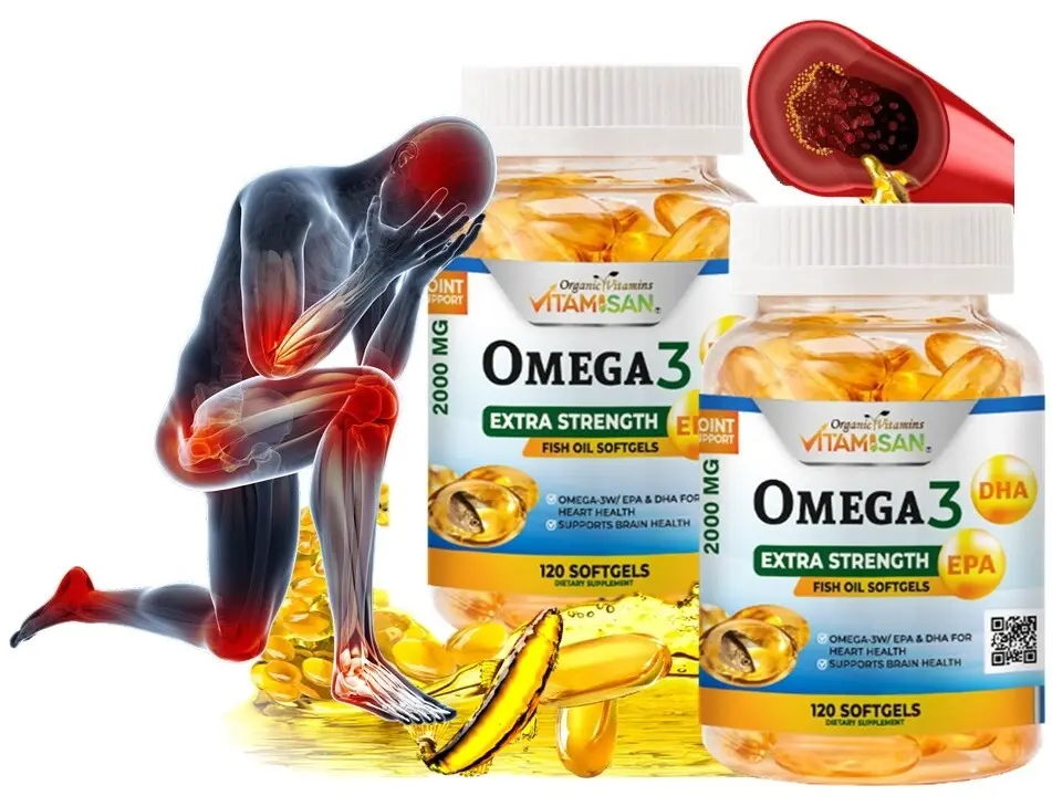 Omega 3 XL Energy Strength 240 Softgels Fatty Acids Vitamins Cholesterol EPA DHA Dietary Fish Oil