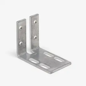 2-1/2" Sliding Door Fixed Panel Bracket Stop with Slot (PDH-16-621)