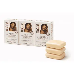 Idole Exfoliating Soap with Avocado Powder – 3 Pack (125g Each) Gentle Cleansing Bar