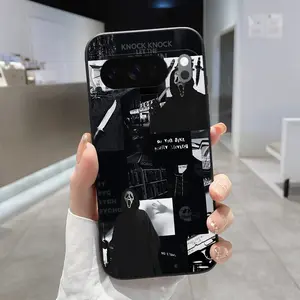 Rounded Edge Phone Case for Google Pixel 10 9 8 7 Pro A XL Horror Haven Pattern Full Body Protection Shockproof Soft Liquid Silicone Cover Cellphone Protective