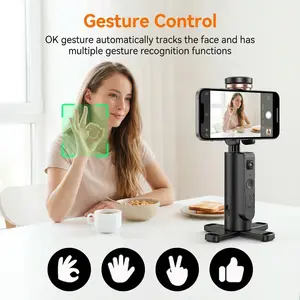 A Smartphone Tripod with Automatic Face Tracking, Featuring a Smart Shooting Gimbal , Capable of 360° Rotation for Mobile Cameras, Equipped with Intelligent Tracking Functionality, Suitable for Video Recording, Live Streaming#Mother's Day Gift