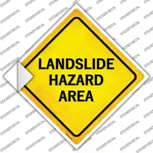 Landslide Diamond Area Novelty Diamond Sticker Decal