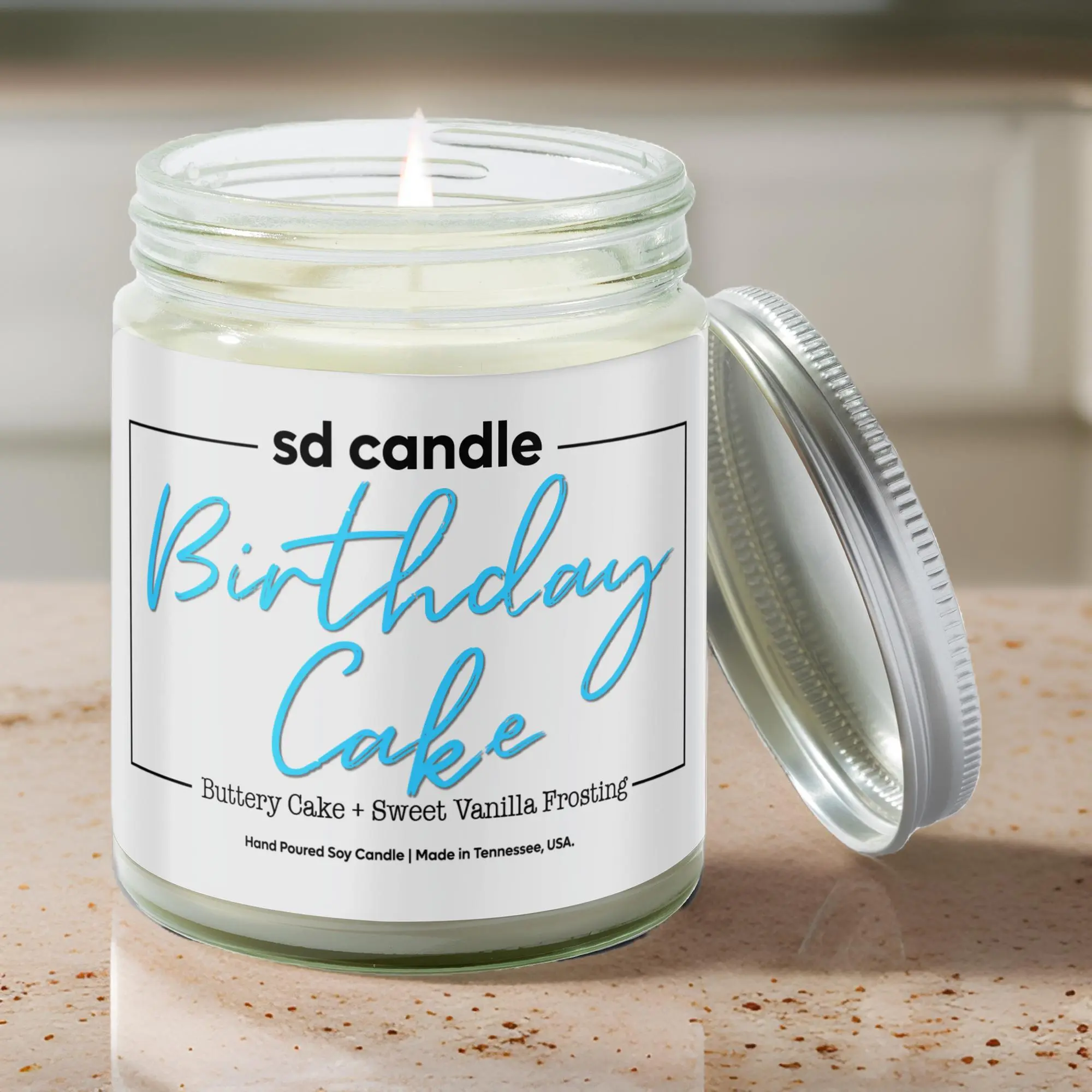 #47 | Birthday Cake Scented Candle - 9/16oz 100% All-Natural Handmade Soy Wax Candle