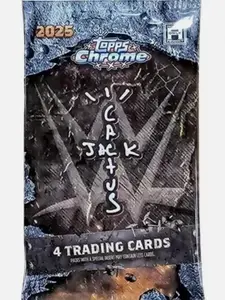 X 5 (FIVE) PACKS - Topps Chrome WWE Cactus Jack Hobby ***MUST BE OPENED LIVE