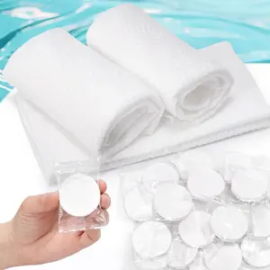 Compressed Towel Tablets, 42 count Compressed Travel Towels Disposable Portable Magic Towels for Camping Hiking  Washing Toilet and Outdoor Activities