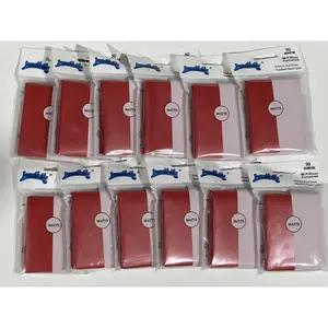 Red Matte Card Sleeves for MTG, 600 Pieces Perfect Fit Standard Card for Trading Card，Sports Cards，Baseball Cards，TCG Card，Protector for Mini Photo, Sturdy and Nice Shuffling