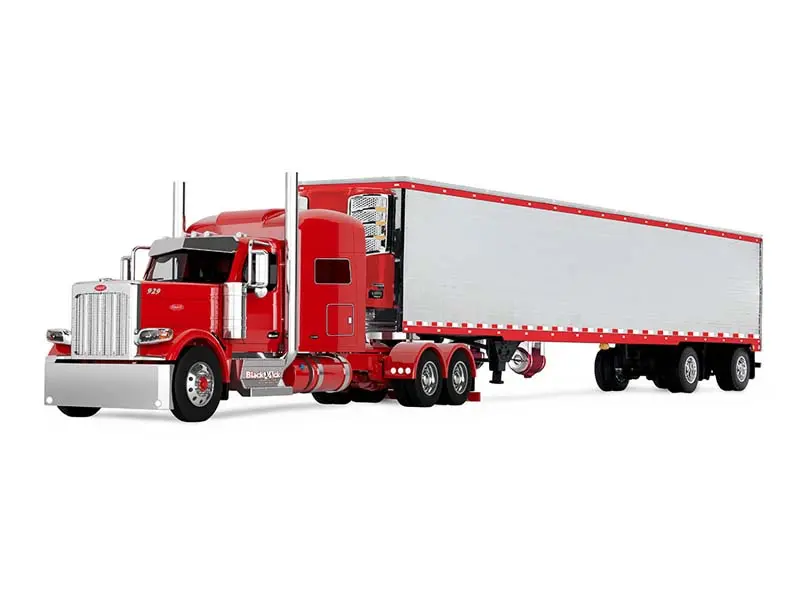 Blackjack Express LLC Peterbilt Model 589 w/ 78" Mid-Roof Sleeper & 53' Utility Trailer w/ Reefer (Big Rigs Series II #6) Diecast 1:64 Scale Model - DCP 69-2170