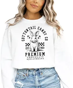 Cottontail Candy Co. Sweatshirt for Women & Teens - Easter Candy Company Sweater - Matching Mom and Me Spring Top - Brunch Outfit