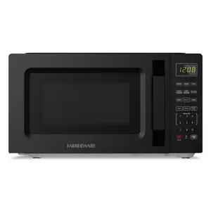 Farberware 1.1 cu ft Microwave Oven,1000W Countertop Microwave Oven with Auto Cook Menu, Black