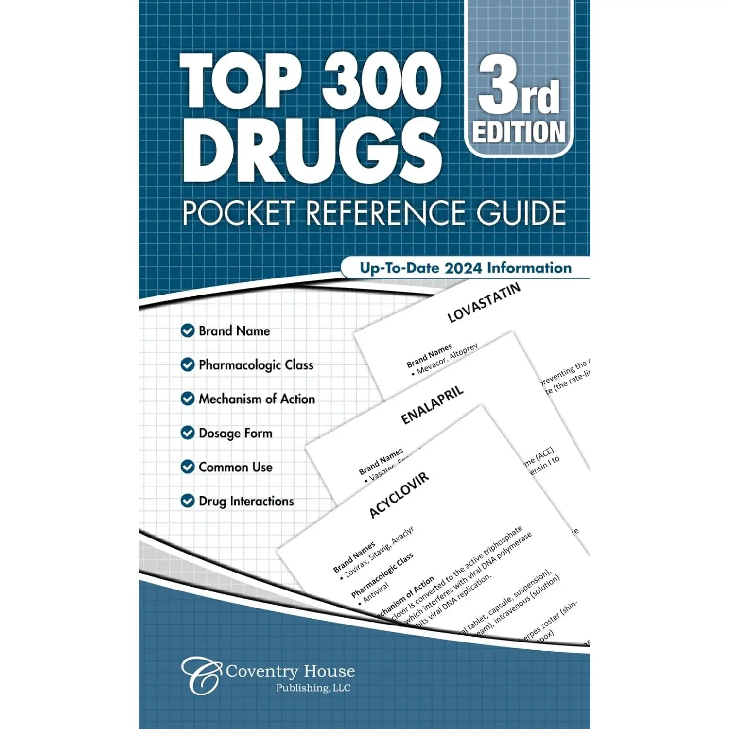 Top 300 Drugs Pocket Reference Guide (2024 Edition)