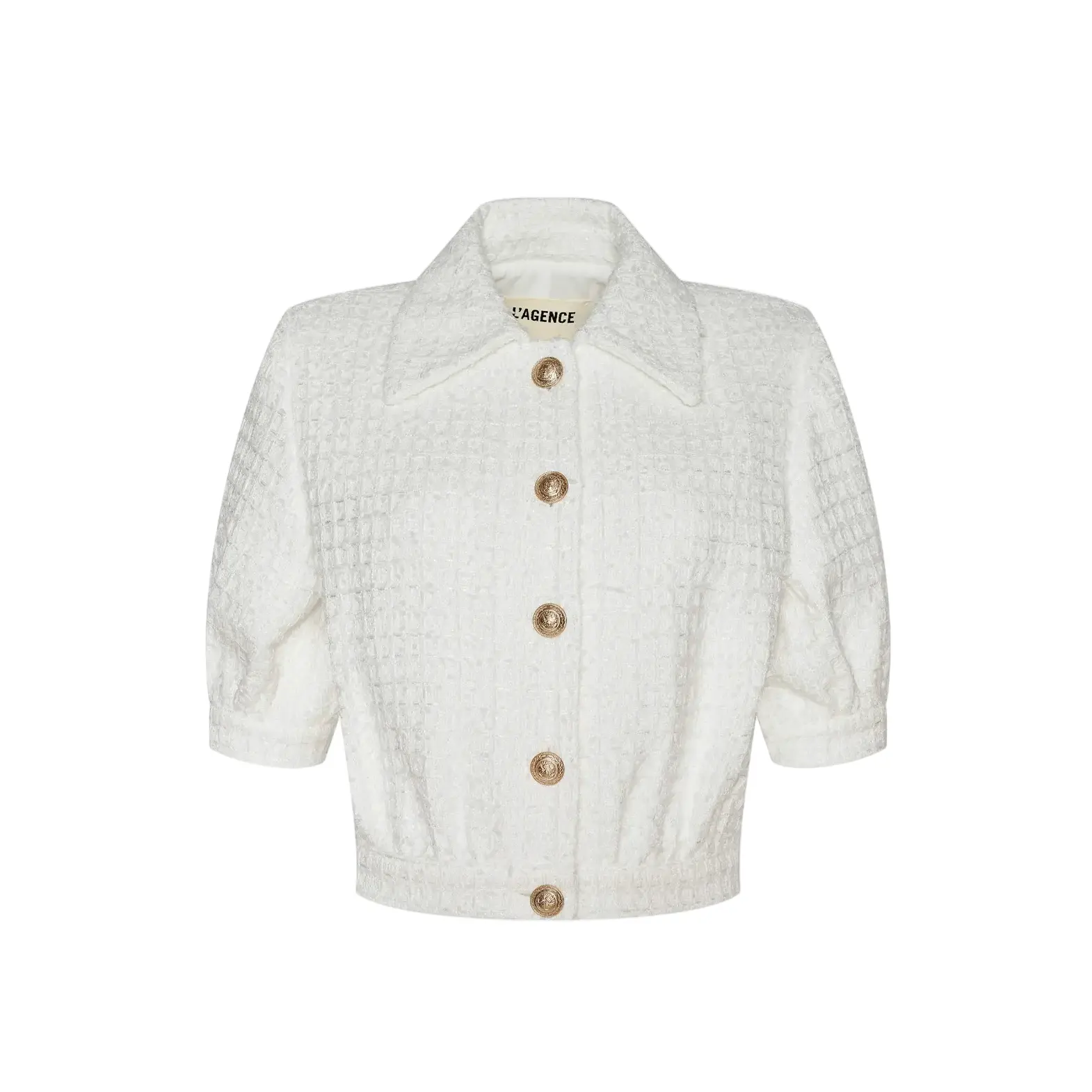 L'Agence- Cove Cropped Tweed Jacket