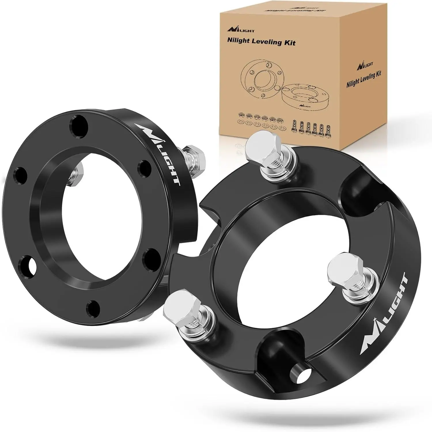 Nilight 2''Leveling Lift Kits for 2005-2023 Tacoma/2003-2023 4Runner/2007-2015 FJ Cruiser 2WD 4WD 2004 2005 2006 2007 2008 2009 2010 2011 2012 2013 2014 2015 2016 2017 2018 2019 2020 2021 2022 2023, Front Lift, Height Increase