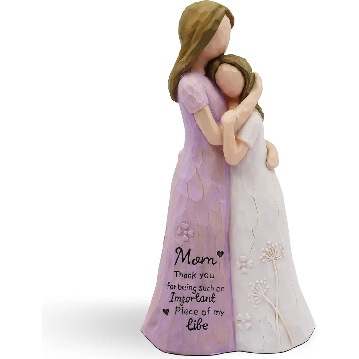 Birthday Gifts for Mom - Christmas Day Gifts for Mom from Daughter - Mother Gifts,  for Moms, Mother of The Bride Gifts, Sculpted Hand-Painted Figure (Purple)