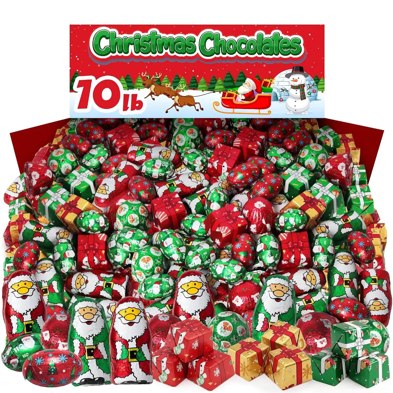 Christmas Chocolate, Christmas Decor 2026, Tablescape, Restock, Staff Gift, Stocking Stuffer, Gift for Boyfriend or Girlfriend, Chocolate Santas, Mini Gift Boxes & Santa Balls, Christmas Stocking Stuffers & Party Favors for Kids & Goodie Bags