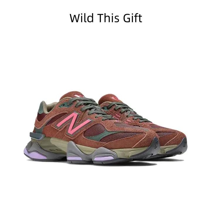 Rust Red Green Lavender Color Block Chunky Retro Trainers, Mixed Suede Mesh Upper, Segmented Ergonomic Cushion Midsole for Outdoor Strolls and Earth Tone Outfit Combinations