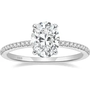 3CT  Engment Rings Oval Cut Cubic Zirconia CZ Wedding Promise Rings for Her Stunning Wedding Bands for Women Size 3-11