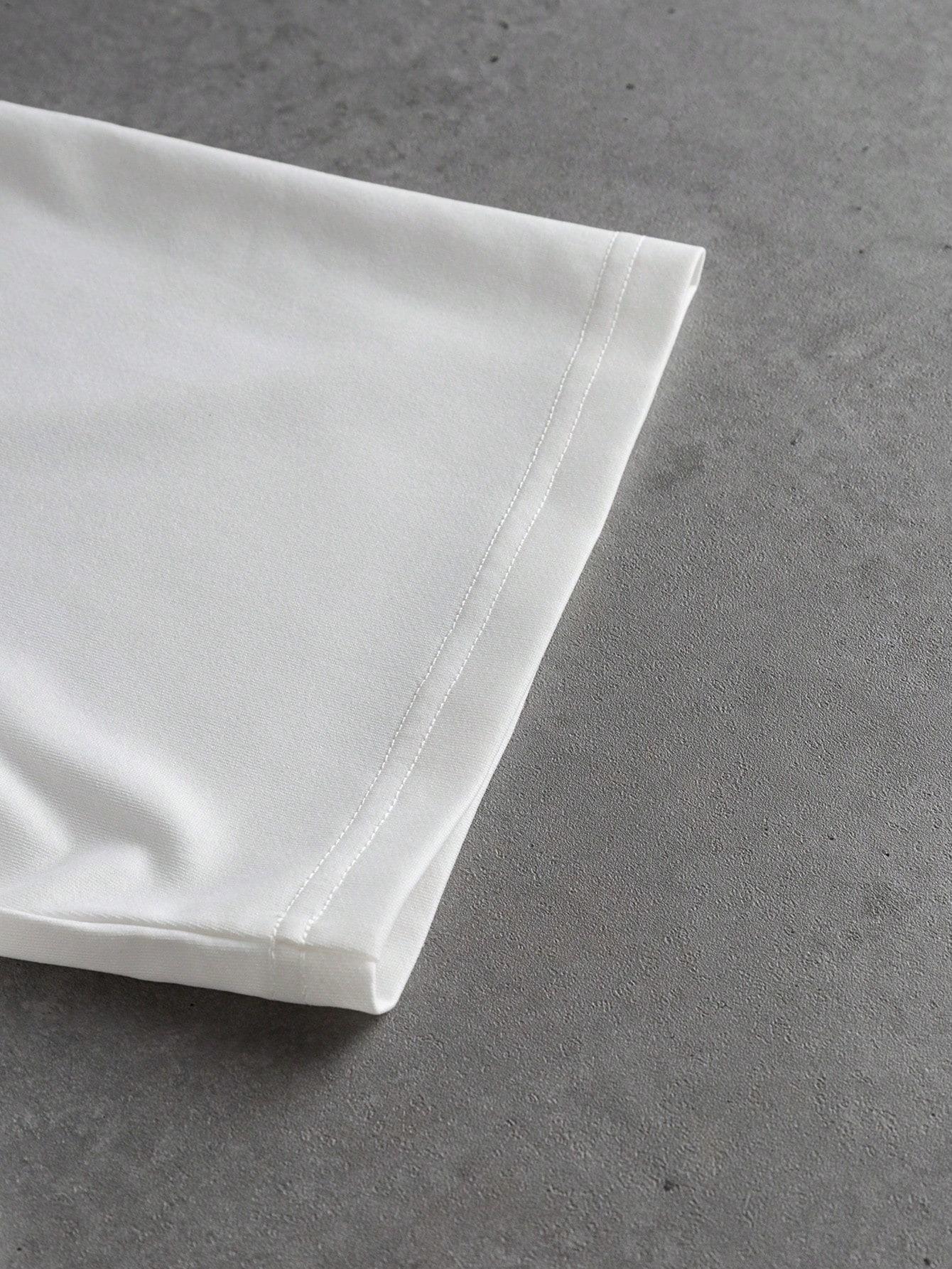 3-pack unisex; new men’s summer T-shirt; trendy design featuring a retro sunset palm tree graphic, shark mouth print, and letter slogan; black/white soft short-sleeve streetwear style—perfect for summer wear.