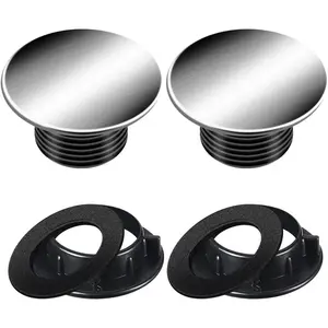 Sink Tap Hole Cover Kitchen Faucet Hole Cover Brushed Stainless Steel 1 to 1.6 Inch in Diameter
