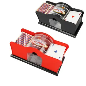 Handheld Card Shuffler, Durable Abs Material, Ideal for Poker and Table Games, No Battery Required, Perfect for Gaming Enthusiasts, Playing Cards