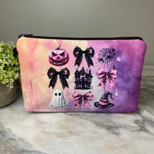 Pouch - Halloween Fall - Halloween Things Purple Black