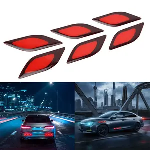 Reflective Sticker Fashion Car Decal Warning Car Sticker Automotive Decoration Reflective Accessory Cool Bright No Trace for Cars Motorcycles Trucks