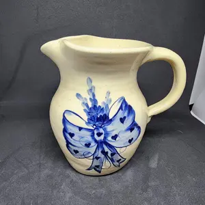 Stoneware Pottery Pitcher Huston Tx