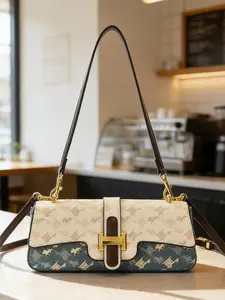 Trendy Women's Bag 2026 New Vintage Print Small Square Crossbody Shoulder Bag, Versatile Fashionable High-End Women's Bag, All Season Use
