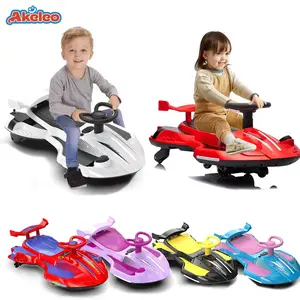 【Akeleo】12V Electric Wiggle Car with Pedal, 2 in 1 Wiggle Car Ride On Toys for Kids Ages 3 and Up, Anti-Rollover Flashing Wheels, Bluetooth, Music,Halloween&Christmas gifts,Devil Drift Car summerwins