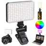 OREKROY 165LED Clip Cell Phone Light, Selfie Light, RGB Lighting, 10 Lighting Modes for iPhone, Laptop, Camera, Portable Fill Light for Selfies, Video Conferencing, Photography, TikTok, youtube, Vlog Shooting Vlogging Kit Cellphone Accessories