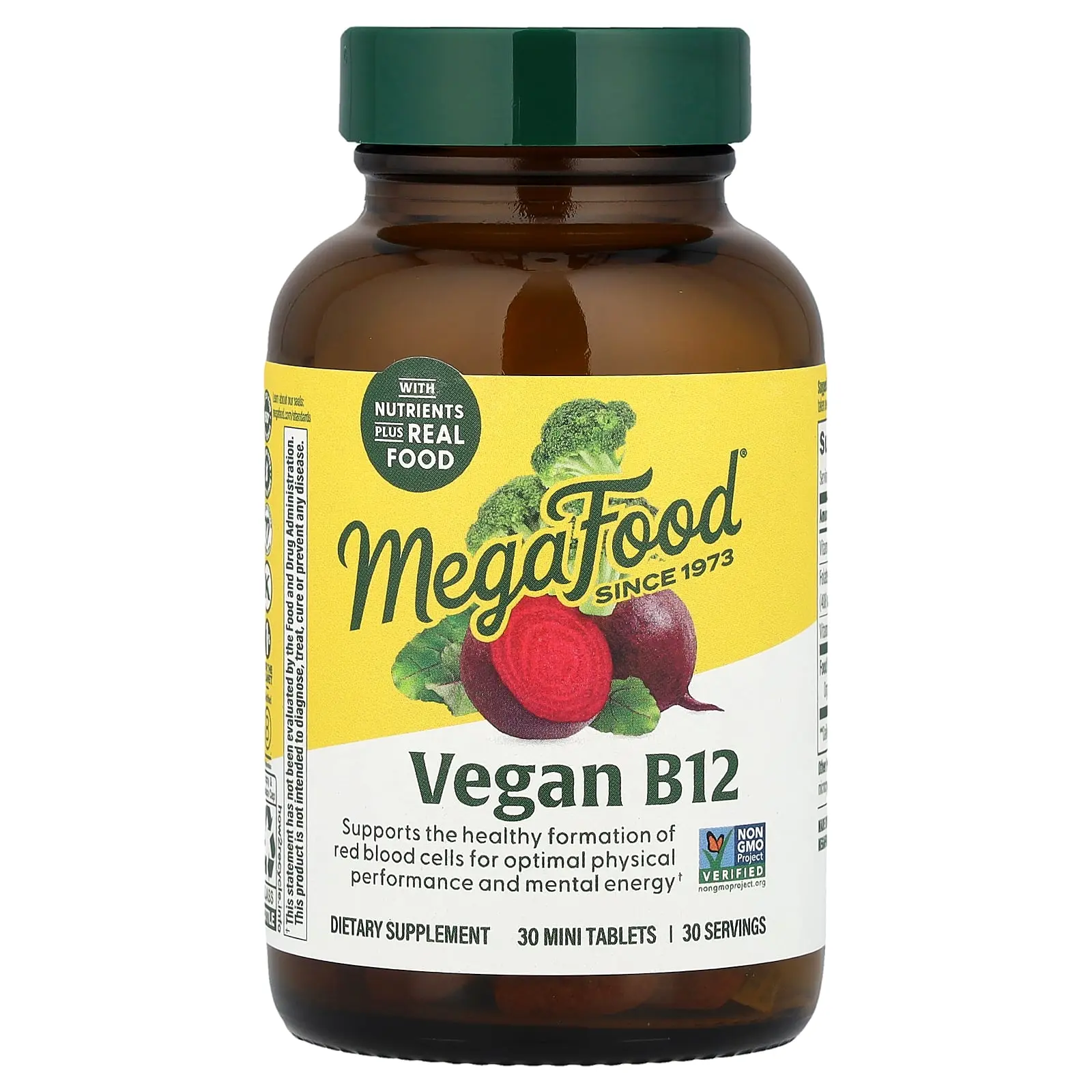 MegaFood Vegan B12, 30 Mini Tablets MegaFood Vegan B12, 30 Mini Tablets