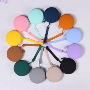 2026 New Silicone Coin Storage Pouch - Portable, Waterproof, Lightweight Mini Zipper Organizer for Lipsticks, Electronic Audios, Headphones, Ideal for Daily Outings & Travel Handbag Storage