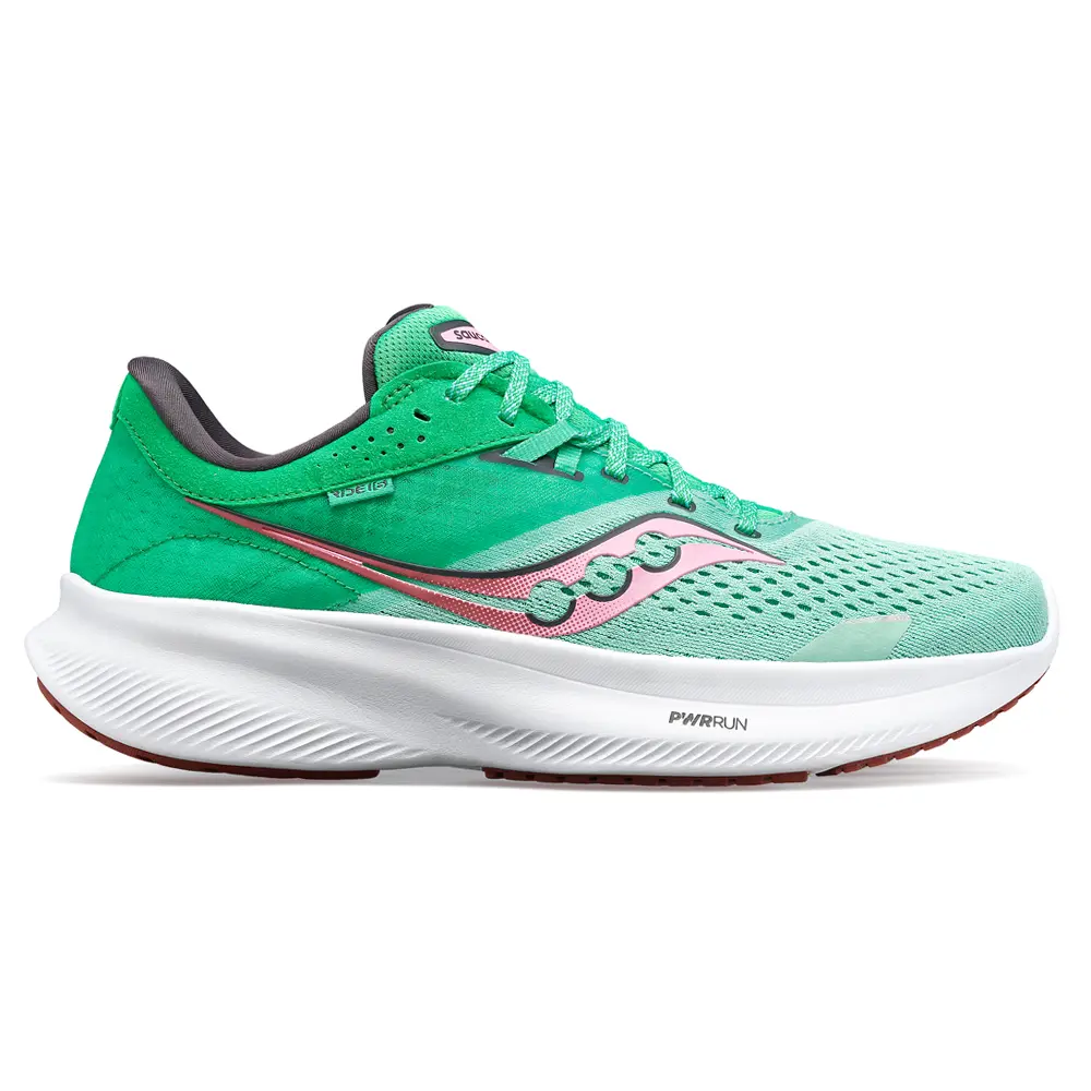 Saucony Womens Ride 16 Running Sneakers Shoes - Green