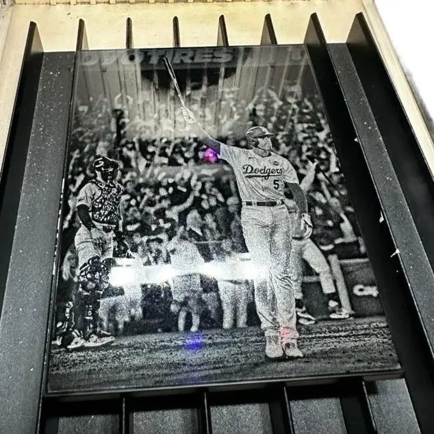 Freddy Freeman Walk Off on Acrylic - Baseball Player Action Shot in Acrylic Display
