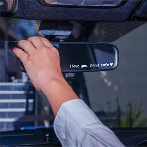 I Love You Drive Safe Vinyl Decal Sticker Car Rearview Mirror Window