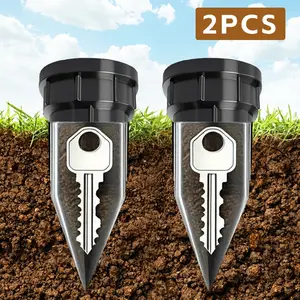 Realistic Key Hidden Box, Waterproof Outdoor Garden Lawn Lockbox, Easy Insert Underground Anti-Corrosion Storage Solution