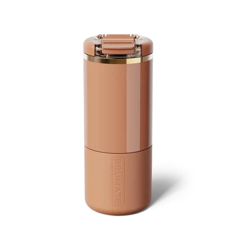 BrüMate Strova 18oz Ceramic-Lined Coffee Tumbler | 18oz Insulated Coffee & Travel Mug | 100% Leakproof BevLock Lid | Built-in Silicone Sleeve | Cup-Holder Friendly
